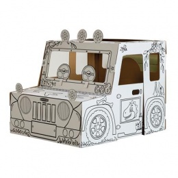 Játékház, színezhető, karton, FELLOWES, Dínó szafari