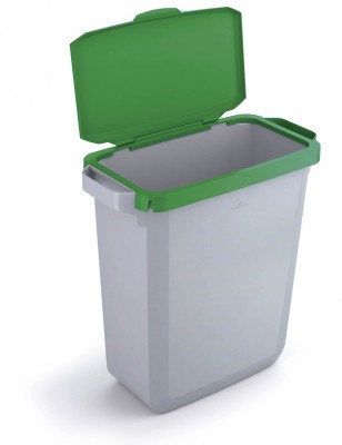 Nyitható fedél  Durabin® 60 l téglalap - zöld