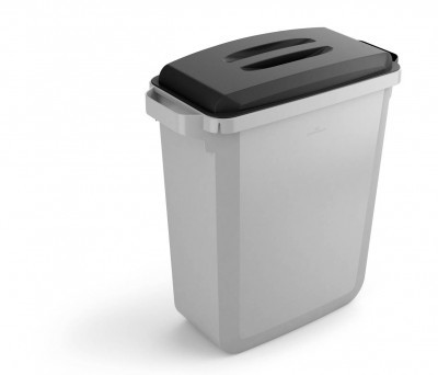 Hulladékgyűjtő DURABIN® ECO 60 l téglalap - ezüst