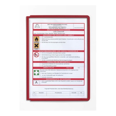 Bemutatótábla SHERPA® PANEL A4 - piros